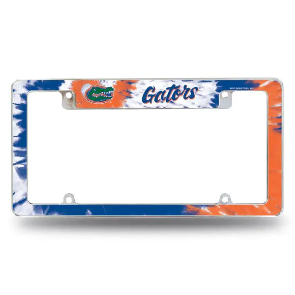 NCAA Florida Gators All Over Tie Dye Chrome Frame