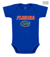 Florida Gators Infant Bodysuit: Screen-print : Royal / Florida + Gator / 12 Months
