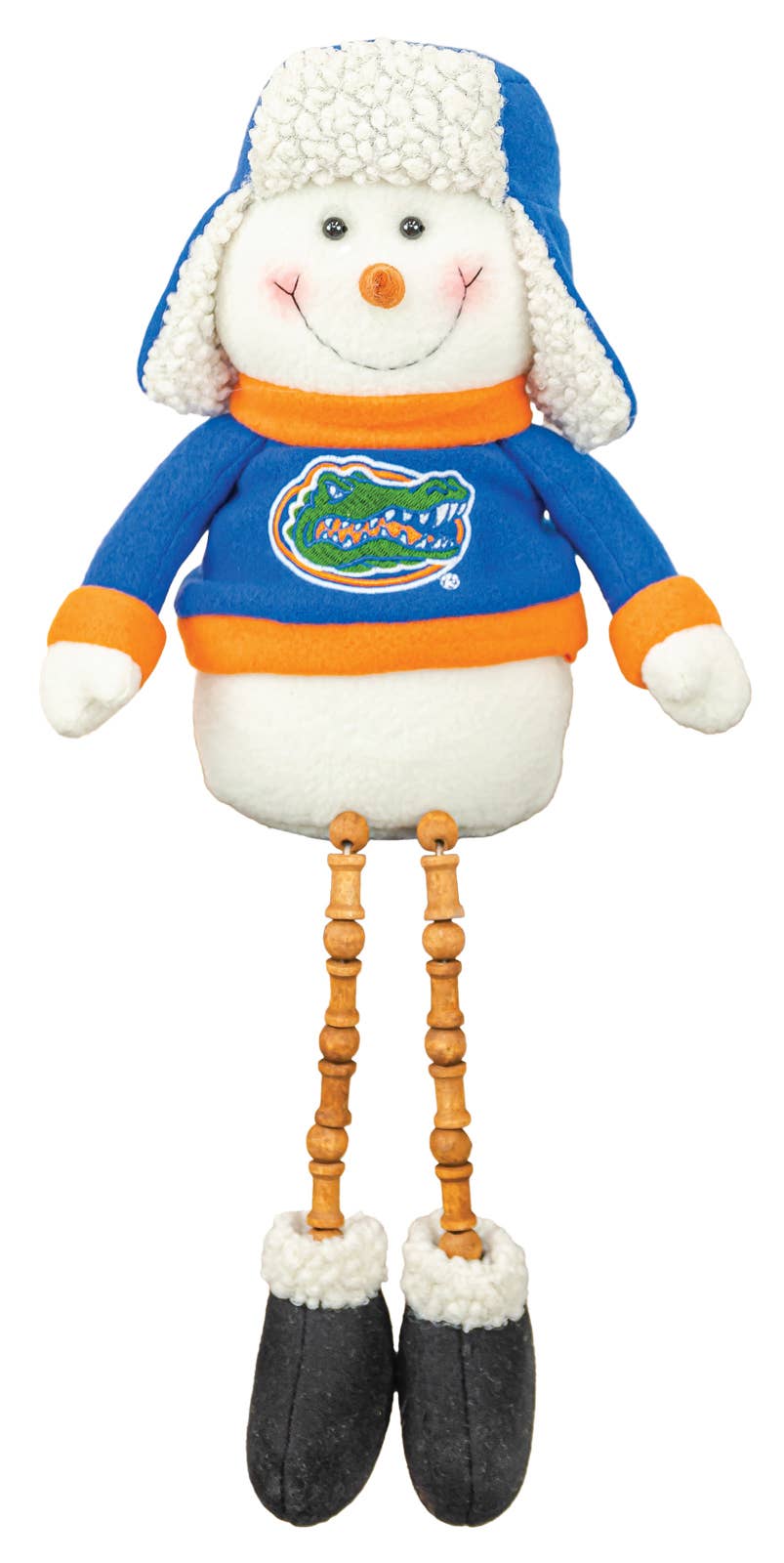 Florida Christmas Gators Bead Leg Snowman