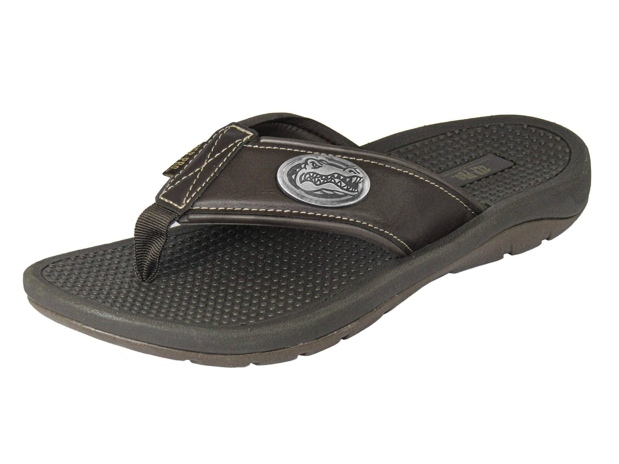 Florida Gators Men's Collegiate Brown Flip Flop Sandal.