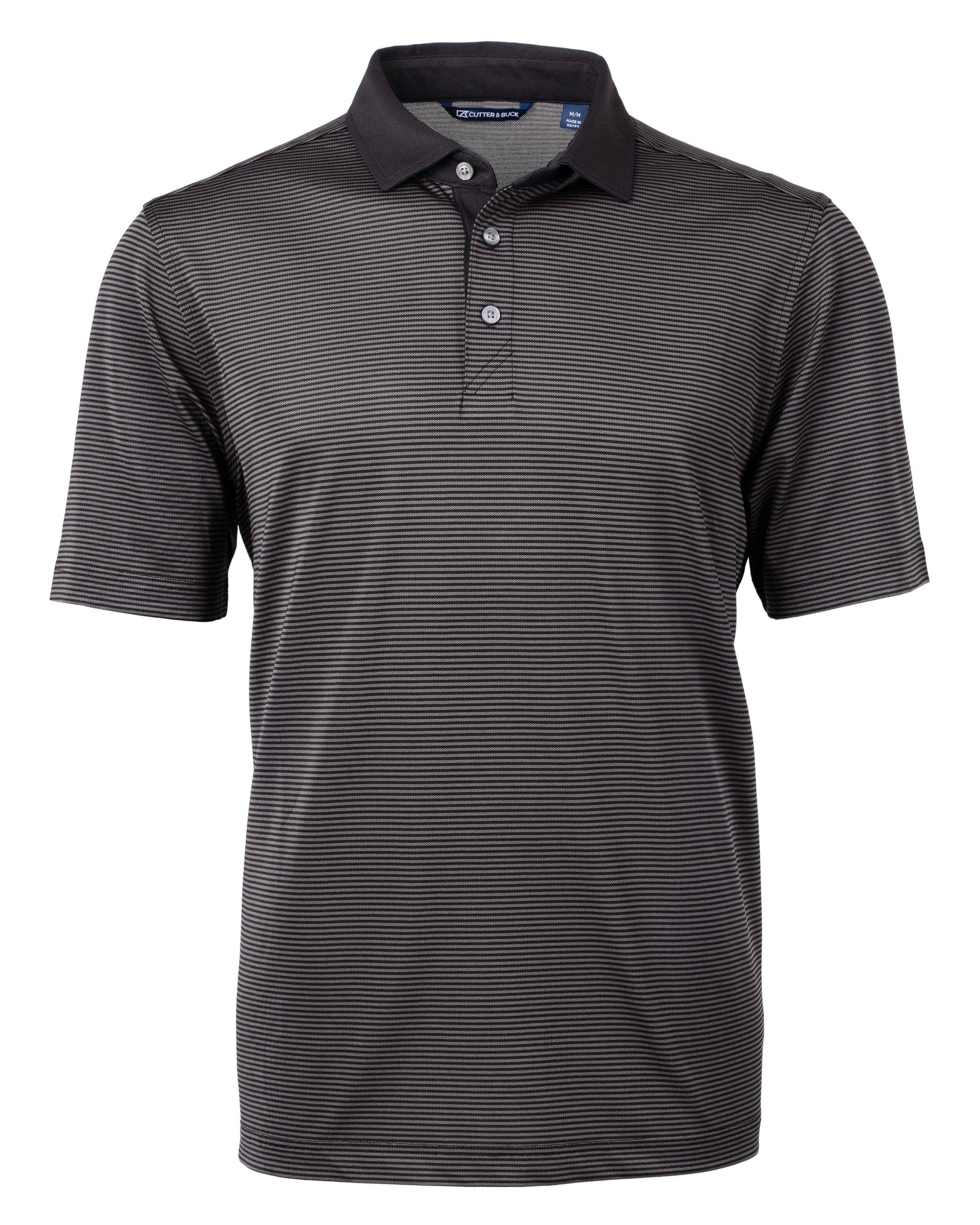 Cutter & Buck Virtue Eco Micro Stripe Recycled Mens Polo