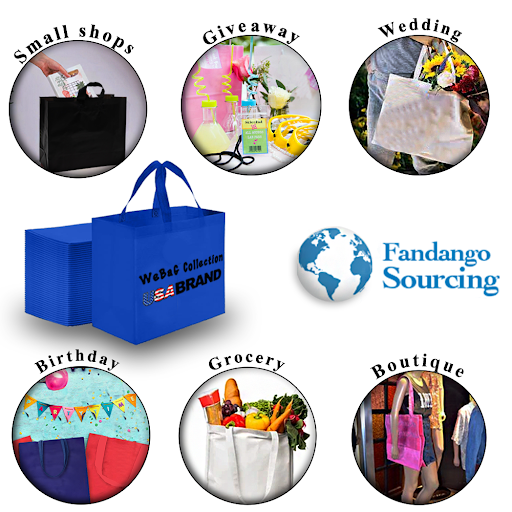  Shopping Bags Hand Bags Tote Bags Grocery Bags Pack of 100: Royal Blue / Medium 12x16x5
