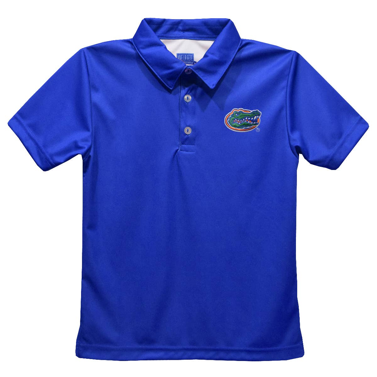 Florida Gators Embroidered Royal Short Sleeve Polo Shirt