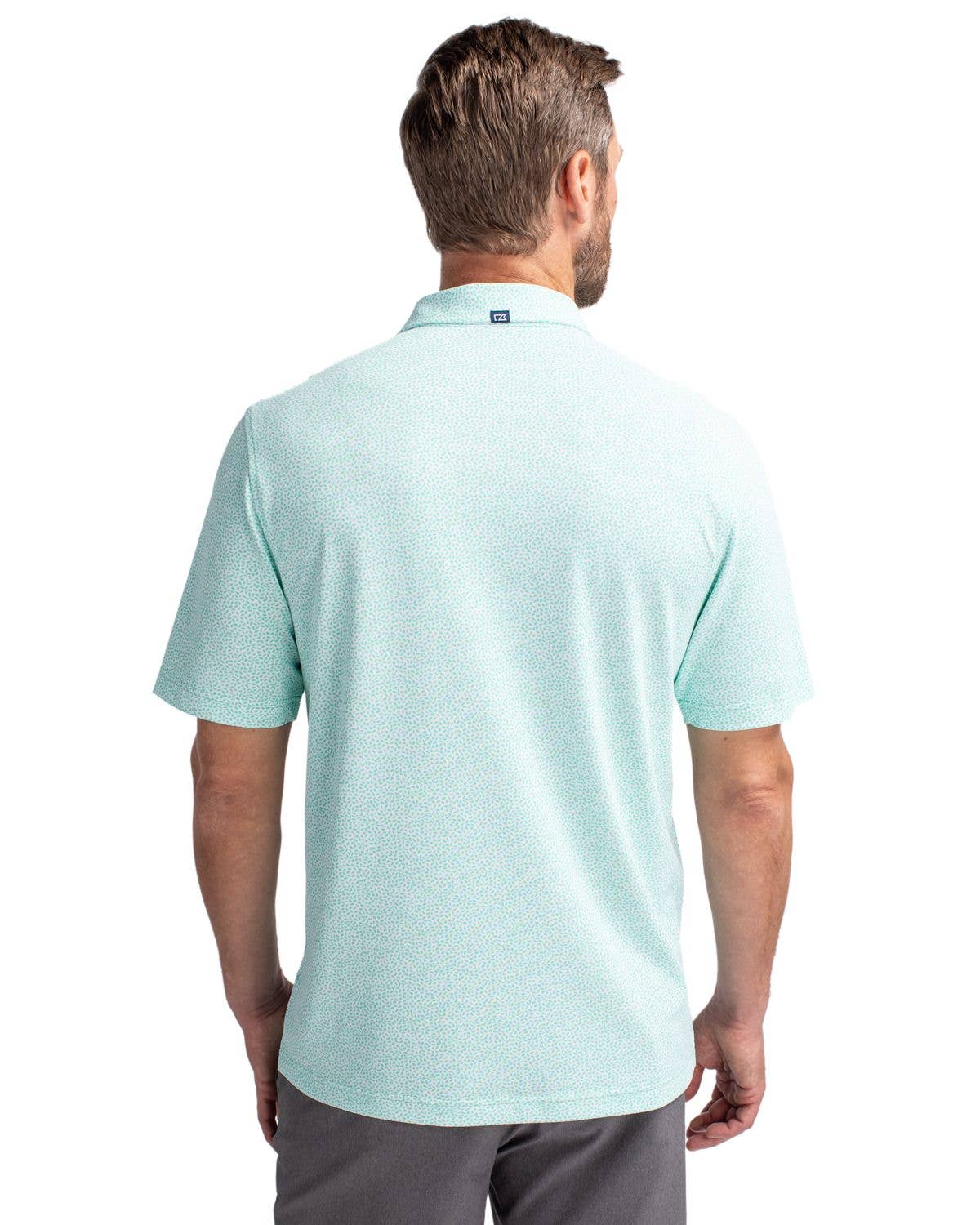 Cutter & Buck Virtue Eco Pique Botanical Print Recycled Polo