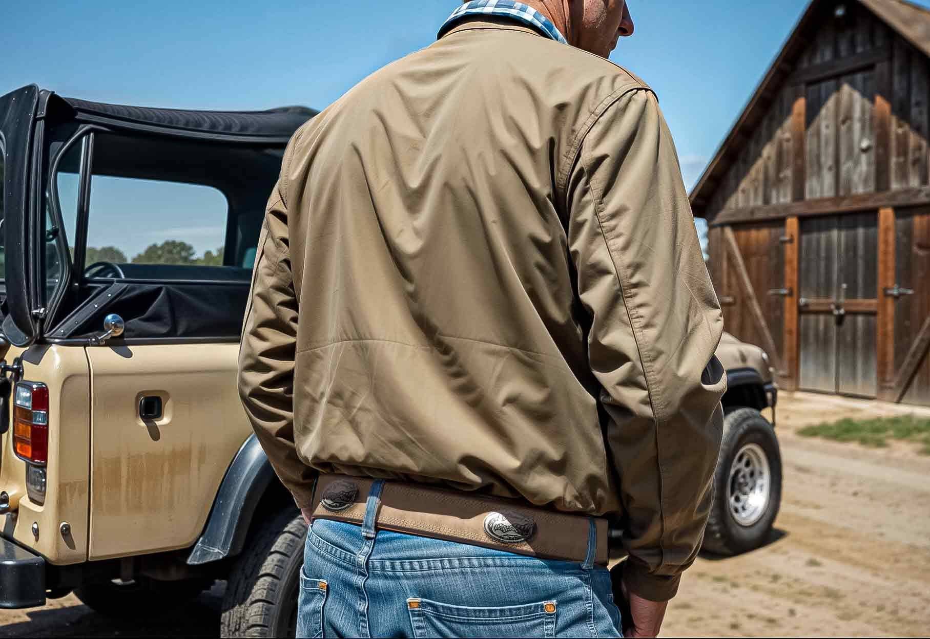 Florida Gators Men's Collegiate Crazyhorse Leather Belt.