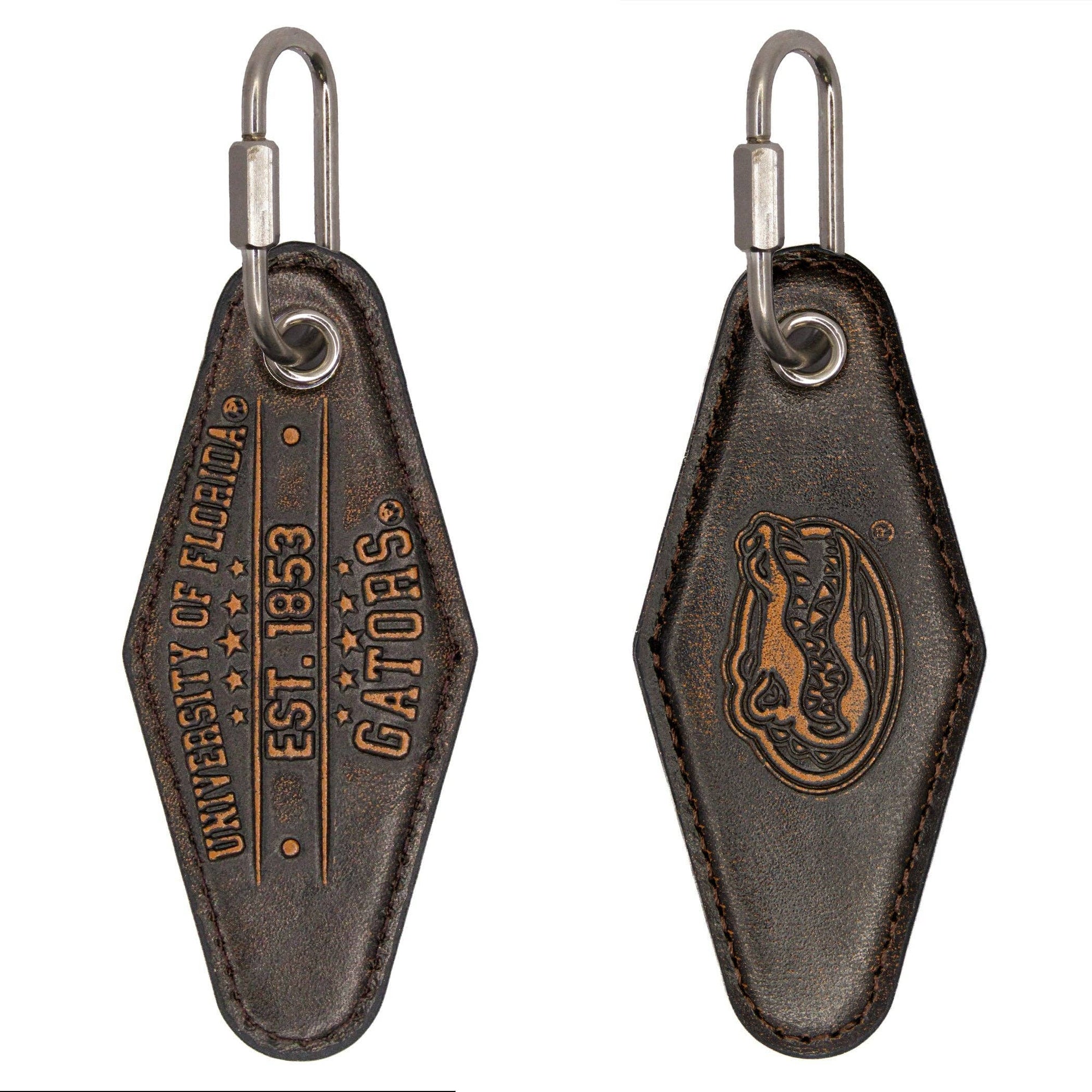 Florida Gators Collegiate Vintage Full Grain Leather Key Fob