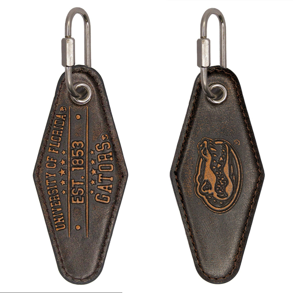 Florida Gators Collegiate Vintage Full Grain Leather Key Fob