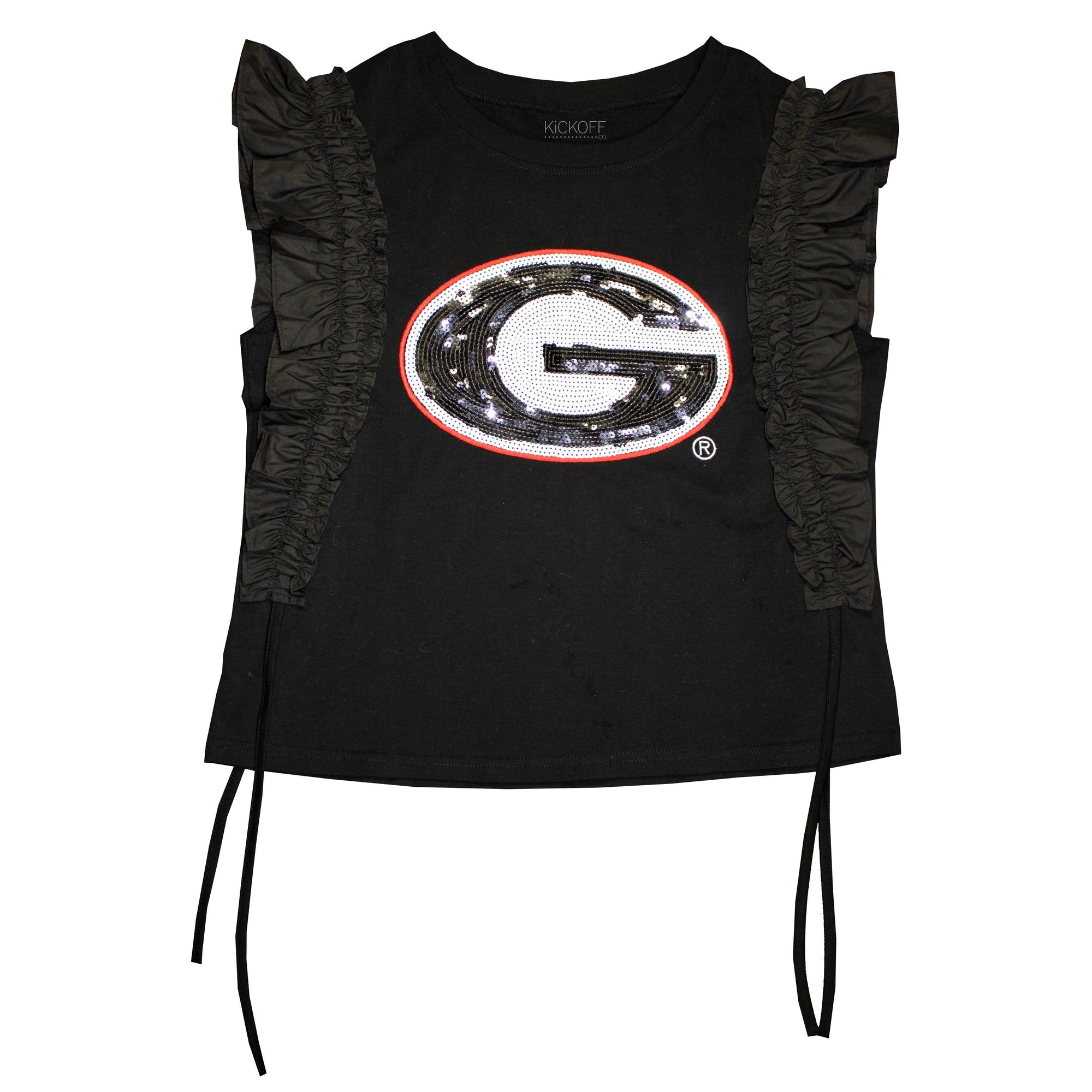 Sequin Ruffle Sleeve - NCAA Licensed: University of Florida / S