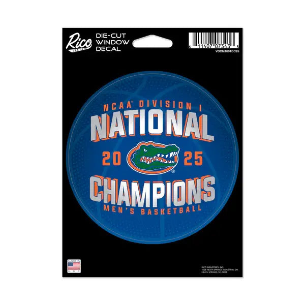 Florida Gators National Champs Medium Die Cut Decal