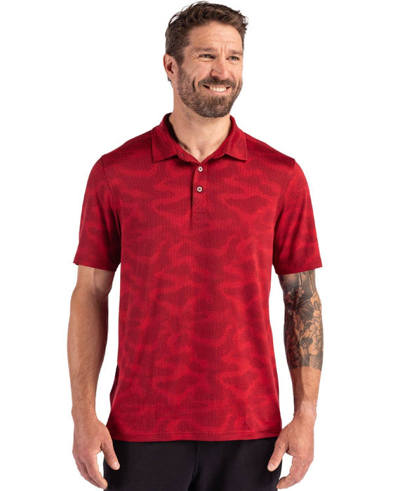Cutter & Buck Coastline Epic Comfort Camo Print Mens Polo