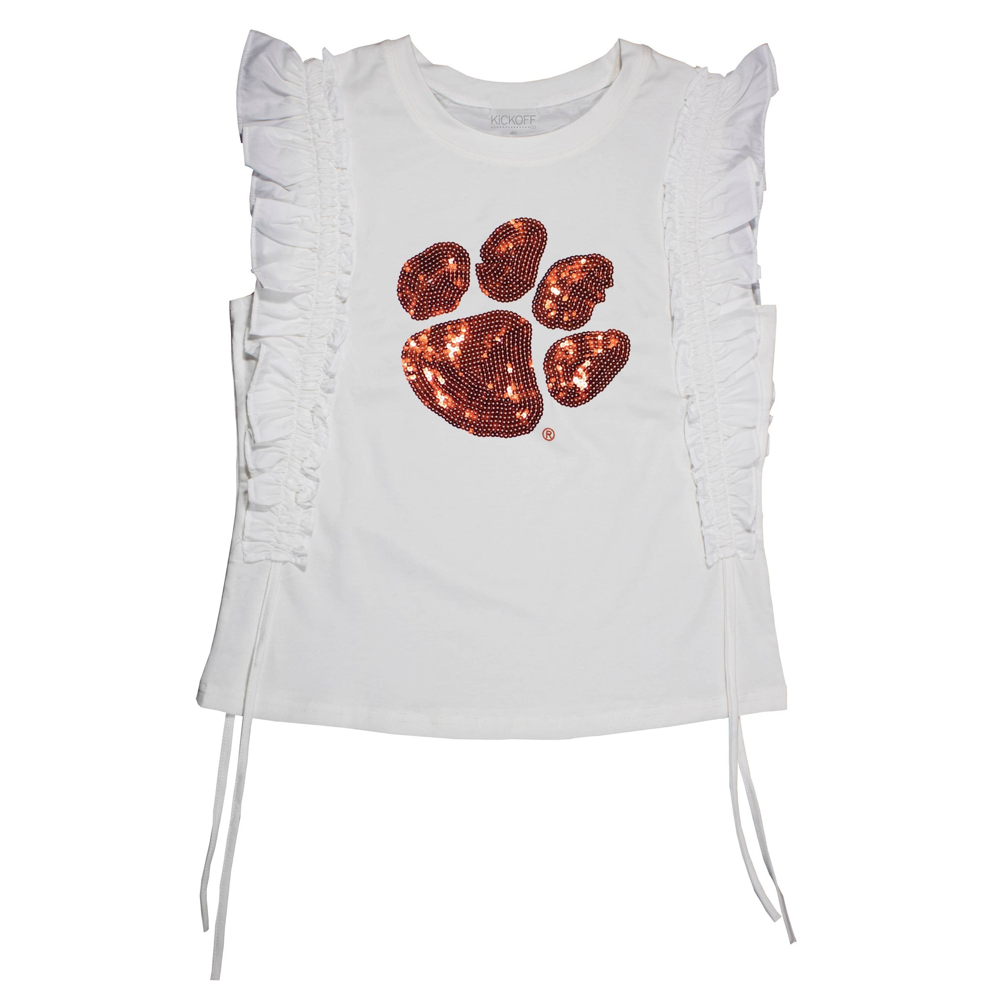 Sequin Ruffle Sleeve - NCAA Licensed: University of Florida / 2XL