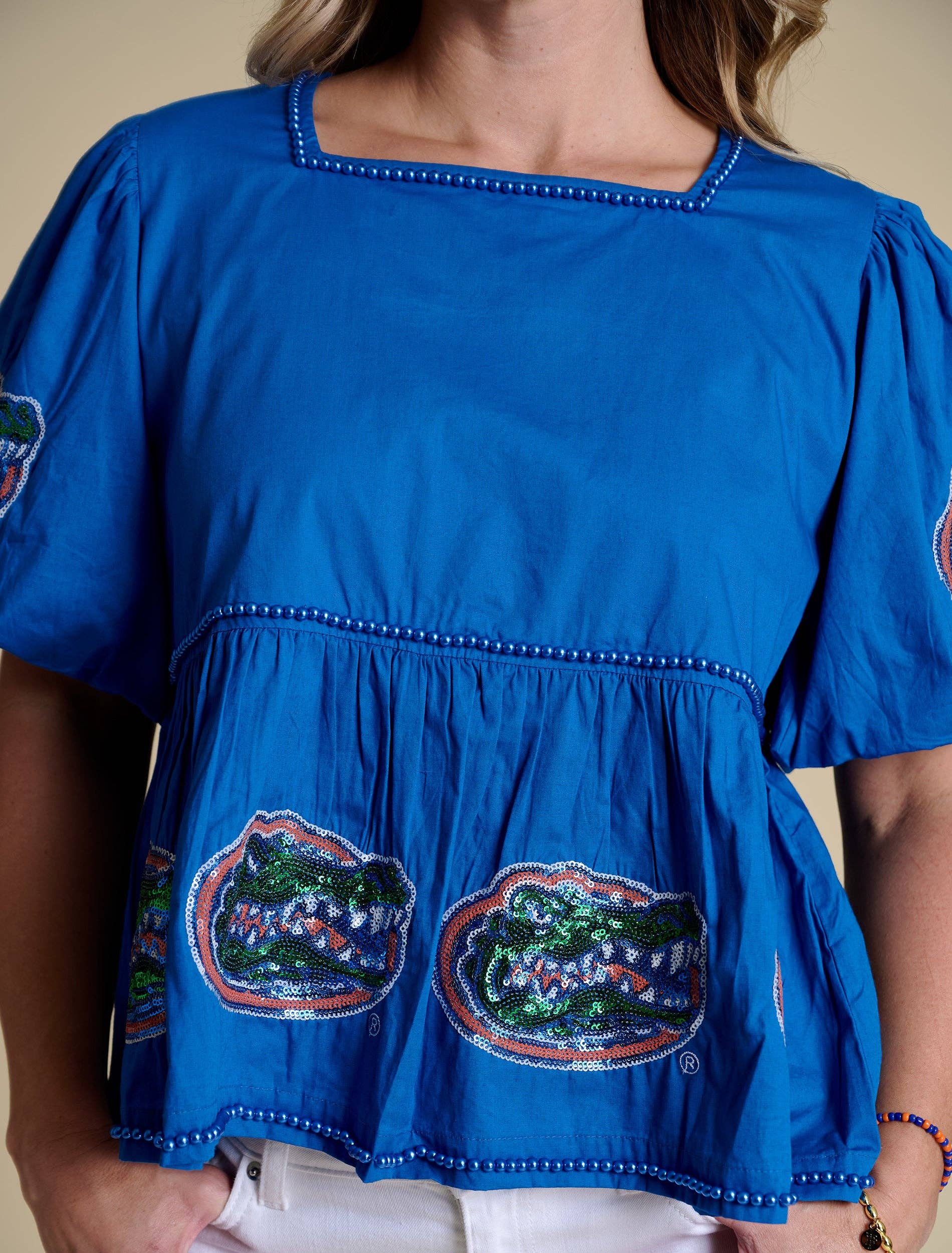 The Puff Sleeve Peplum Top | Florida