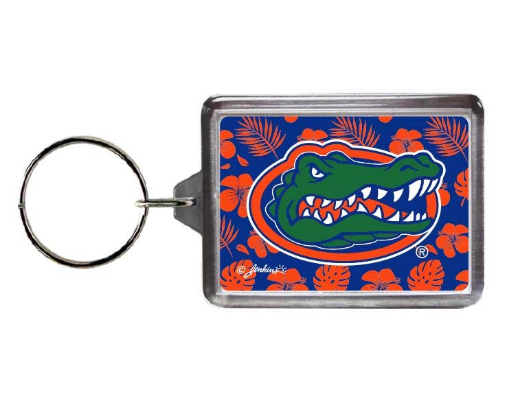 Florida Gators Keychain Lucite Aloha