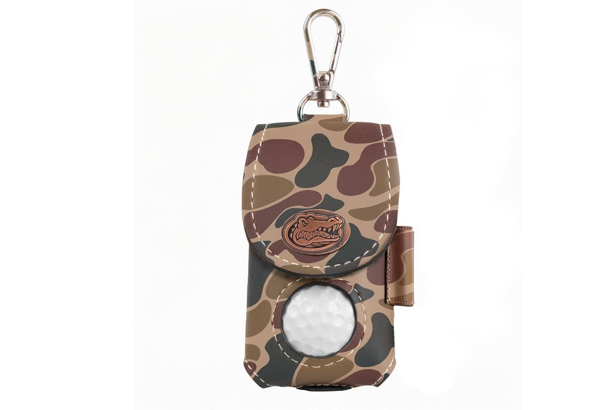 Florida Gators Leather Golf Ball and Tee Holder
