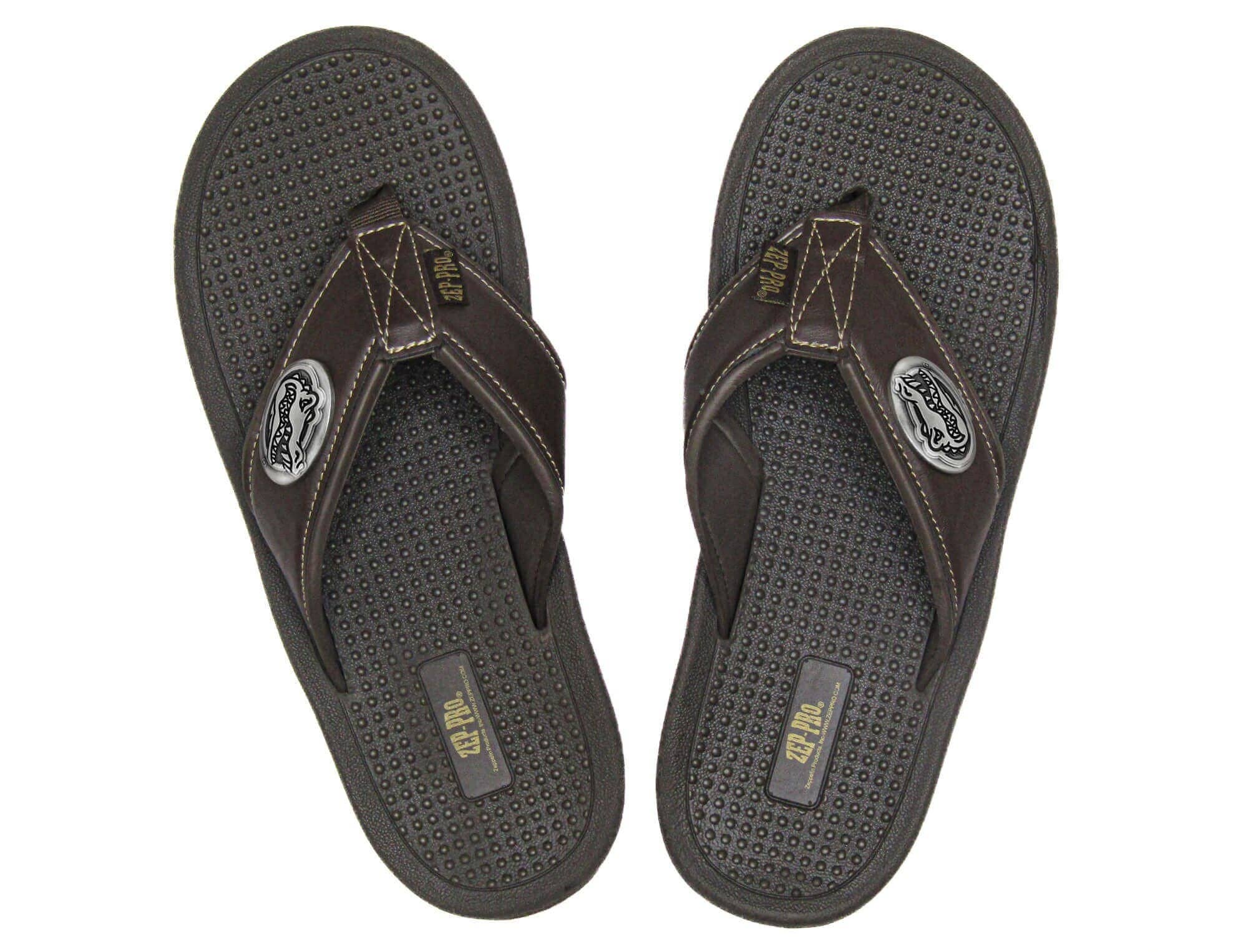 Florida Gators Men's Collegiate Brown Flip Flop Sandal.