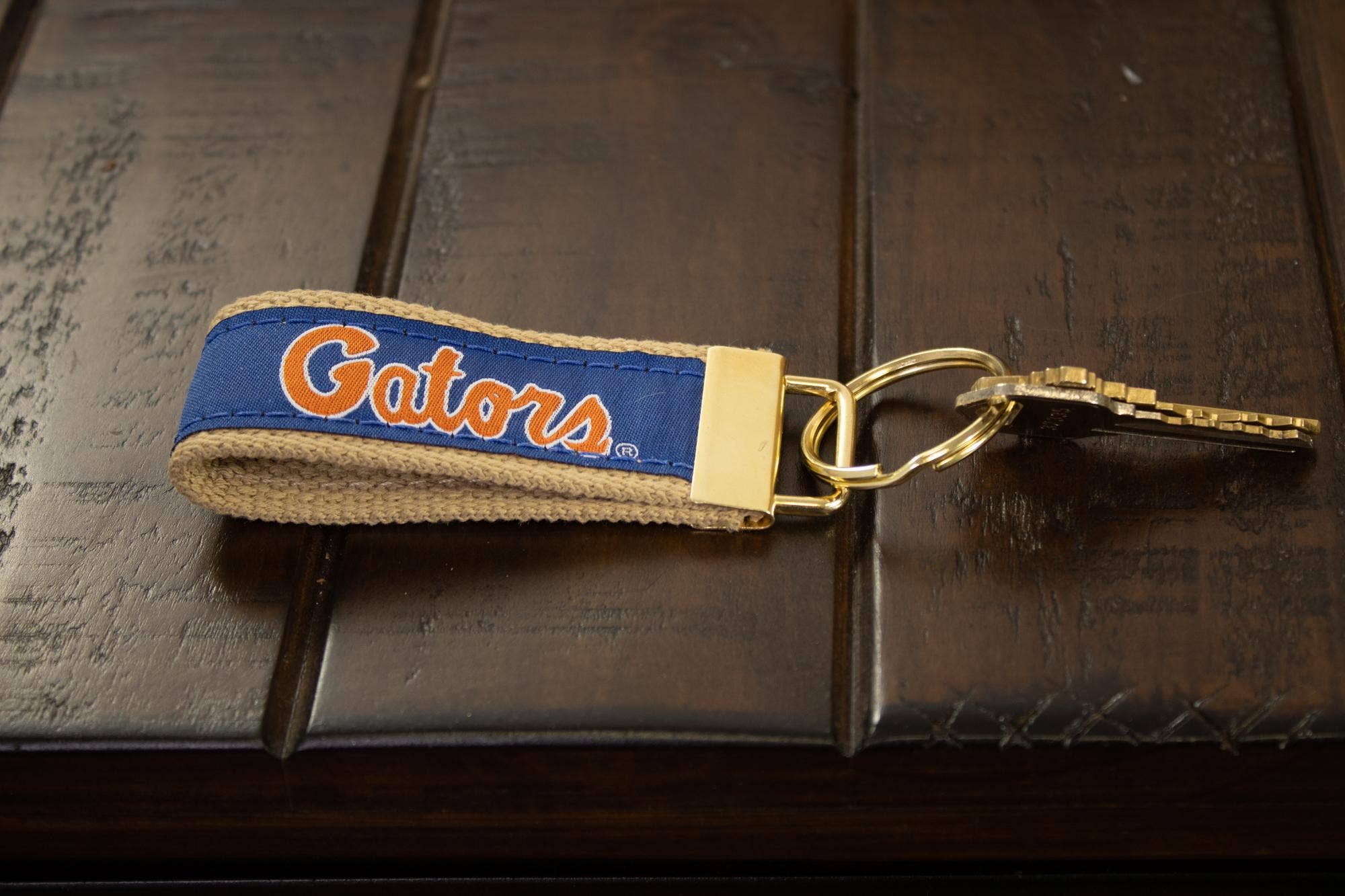 Florida Gators Collegiate Woven Ribbon Key Chain.