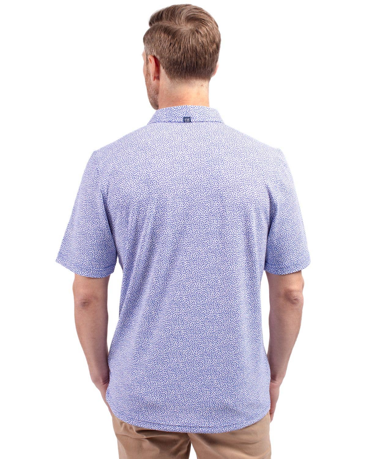 Cutter & Buck Virtue Eco Pique Botanical Print Recycled Polo