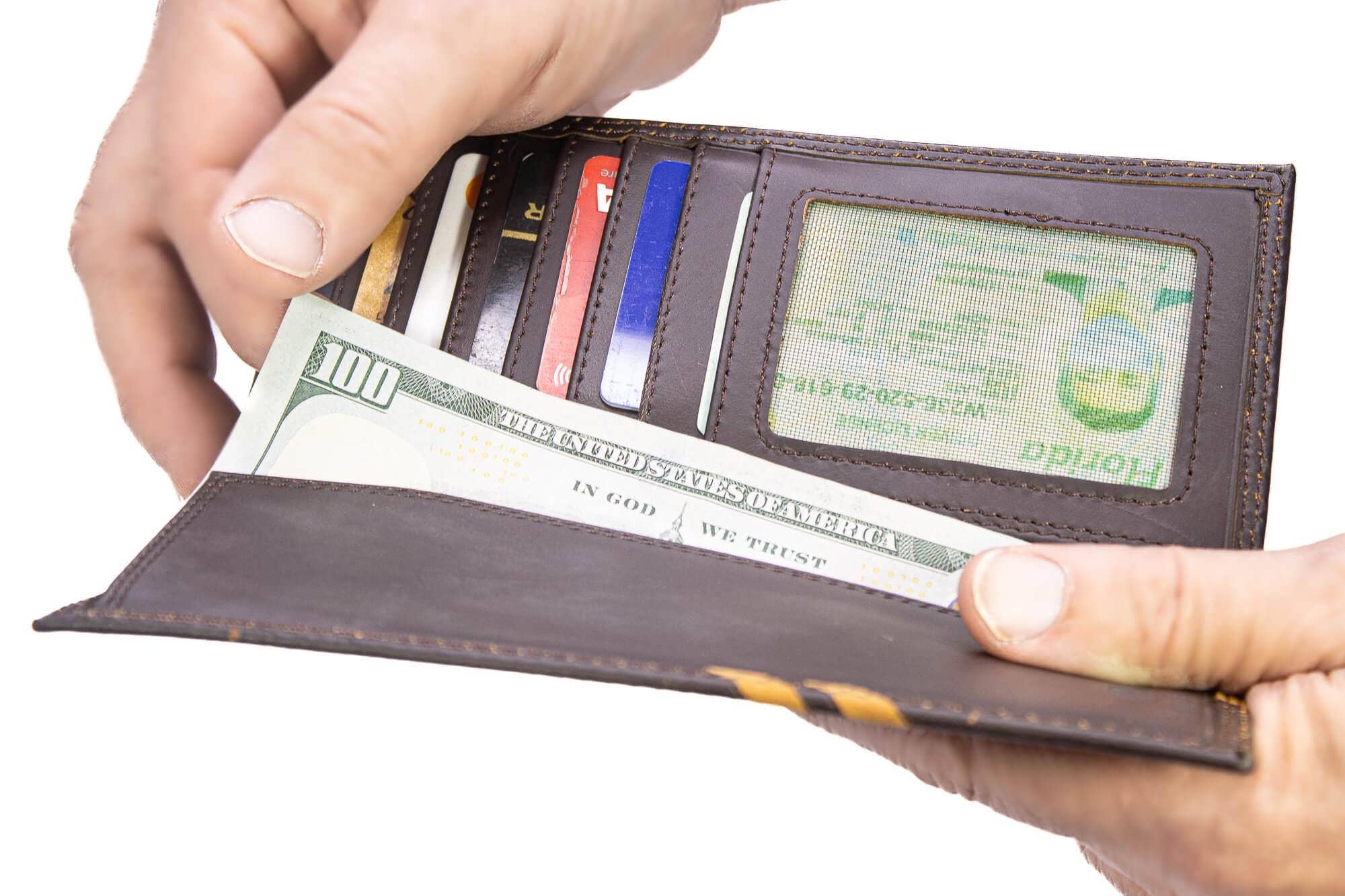 Florida Gators Men's Embossed Leather Wallet.