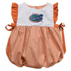 Florida Gators Embroidered Gingham Girls Bubble