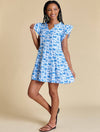 The Team Toile Flutter Sleeve Dress | Florida