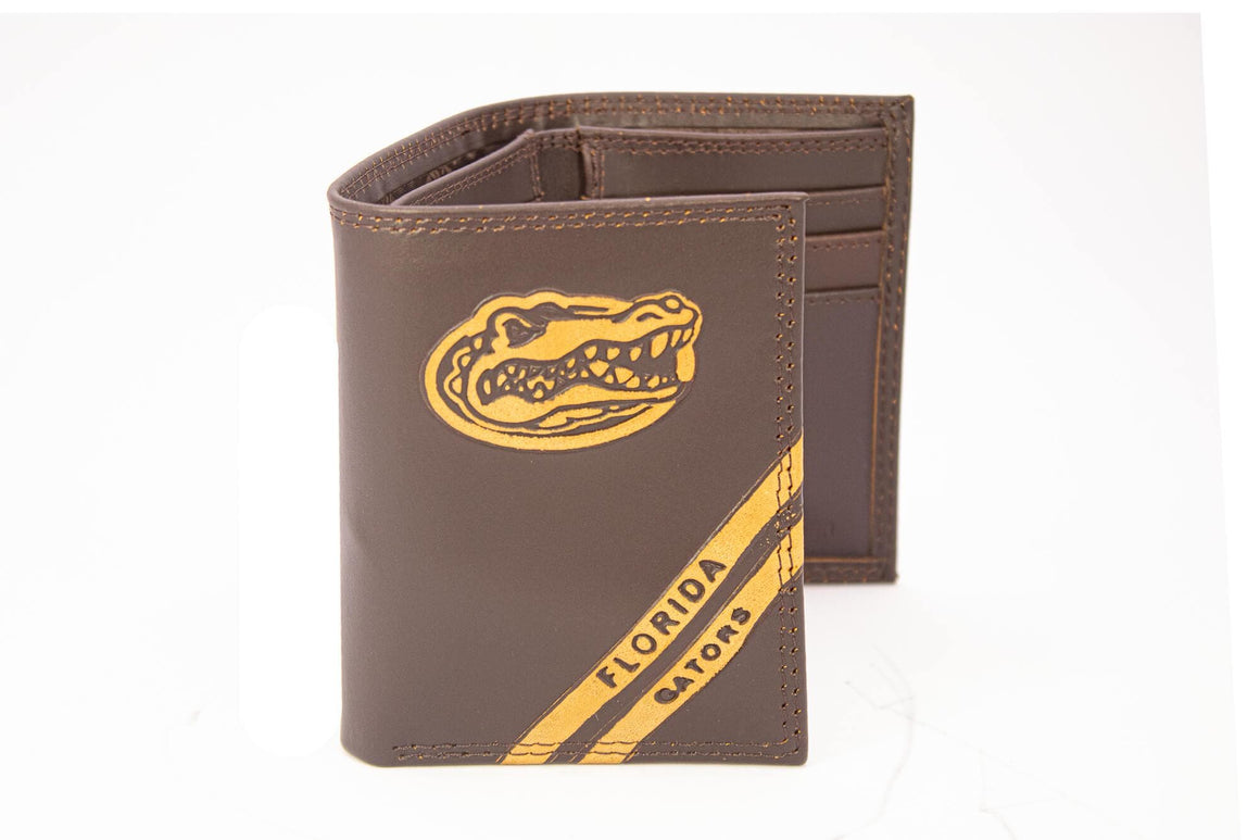 Florida Gators Men's Embossed Leather Wallet.