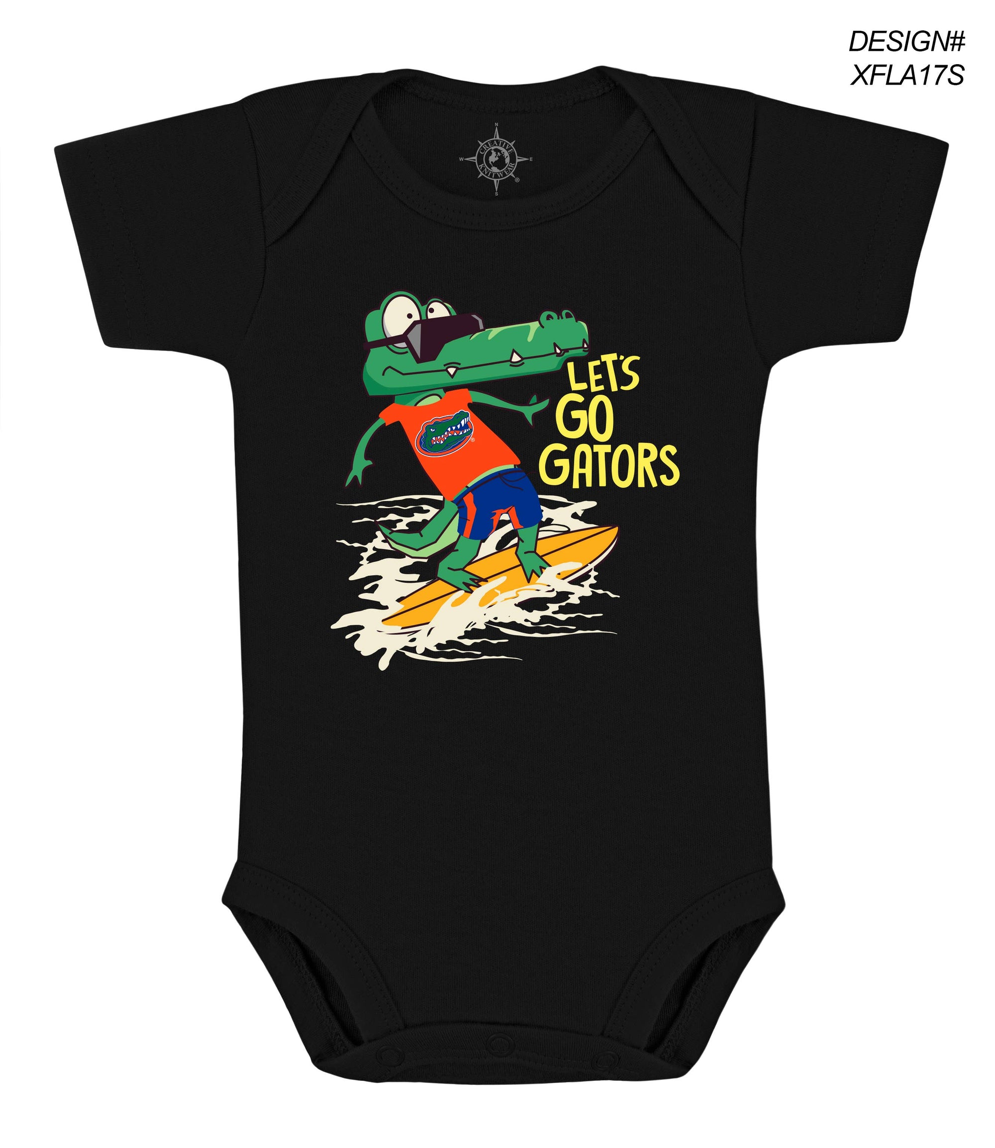 Florida Gators Infant Bodysuit: Screen-print : Orange / Halftime Nap Time / 3-6 Months