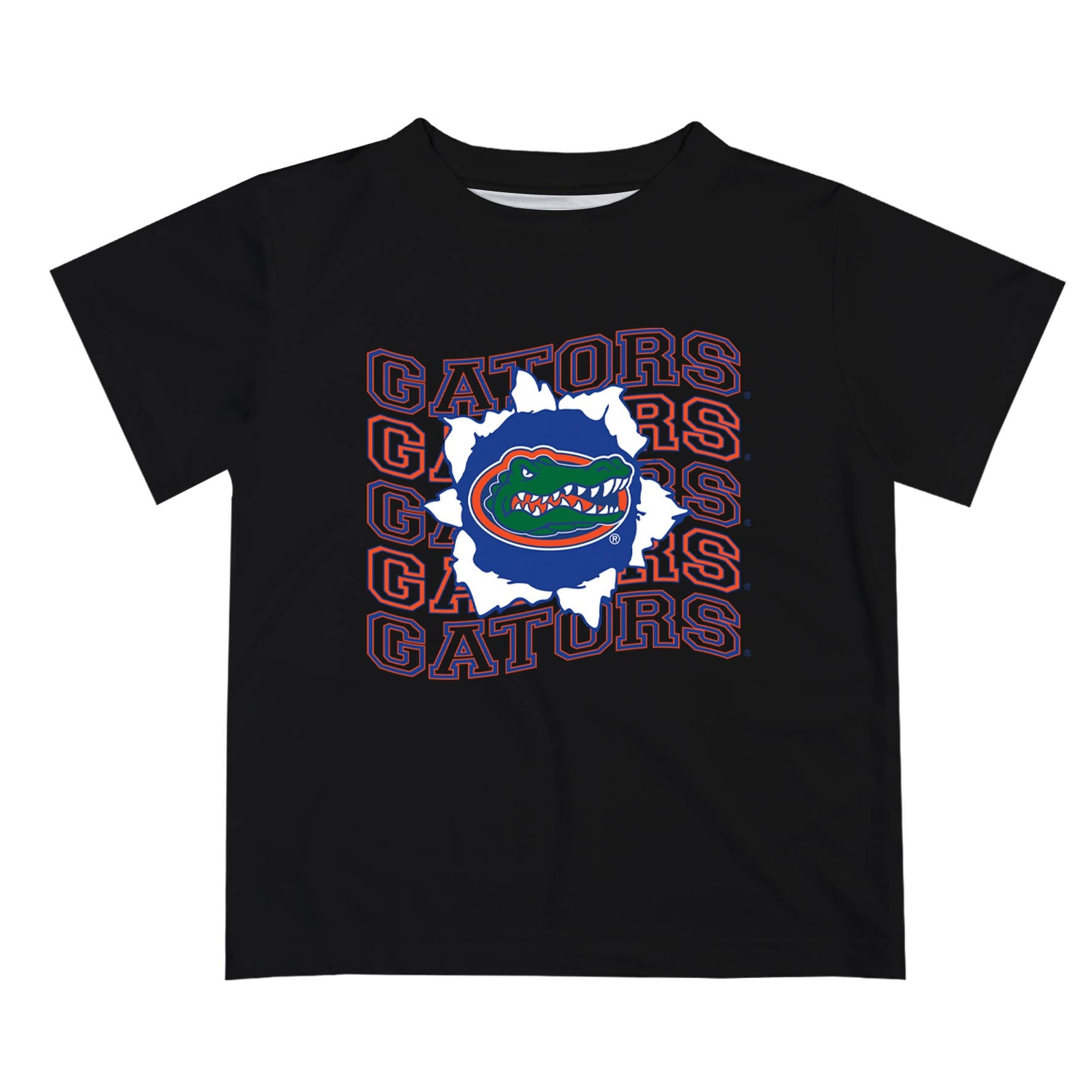Florida Gators Art V1 Short Sleeve T-shirt: Blue / XL