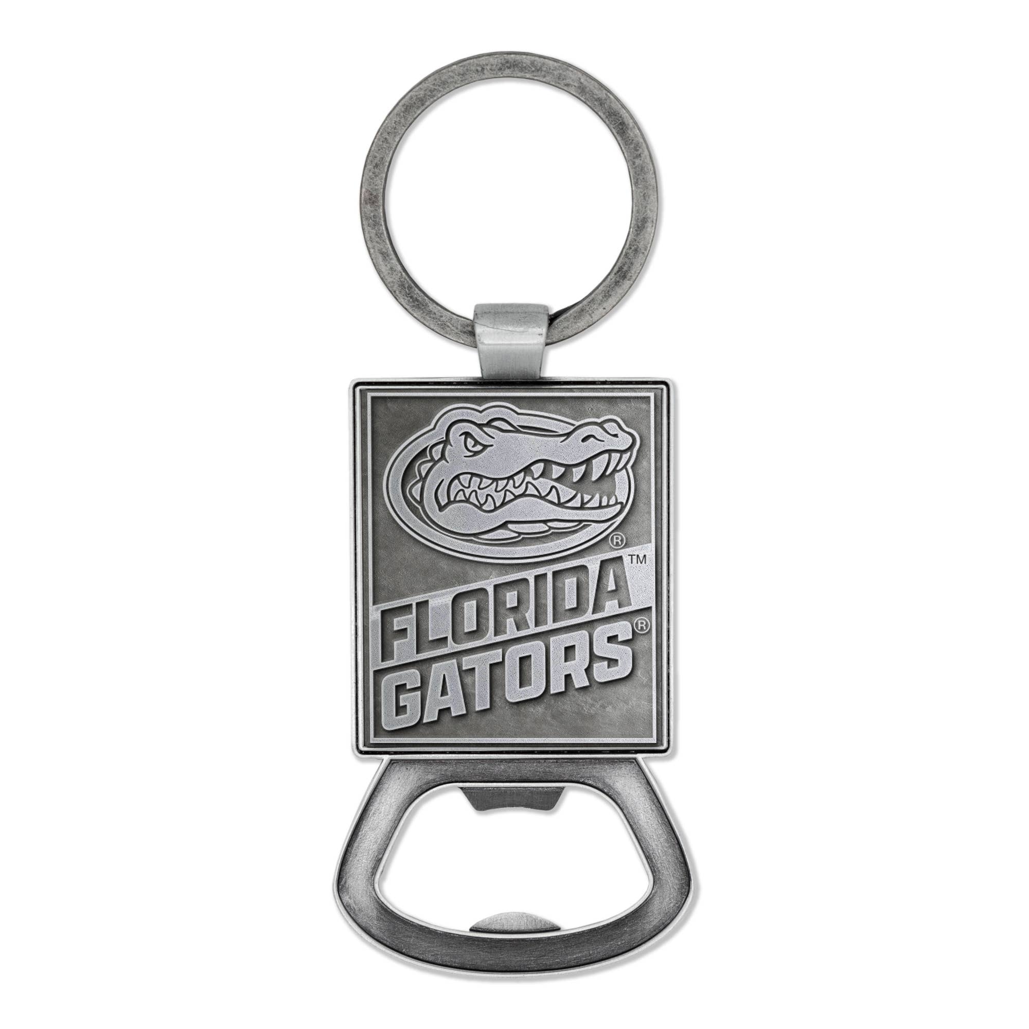 Florida Gators Pewter Bottle Opener Keychain