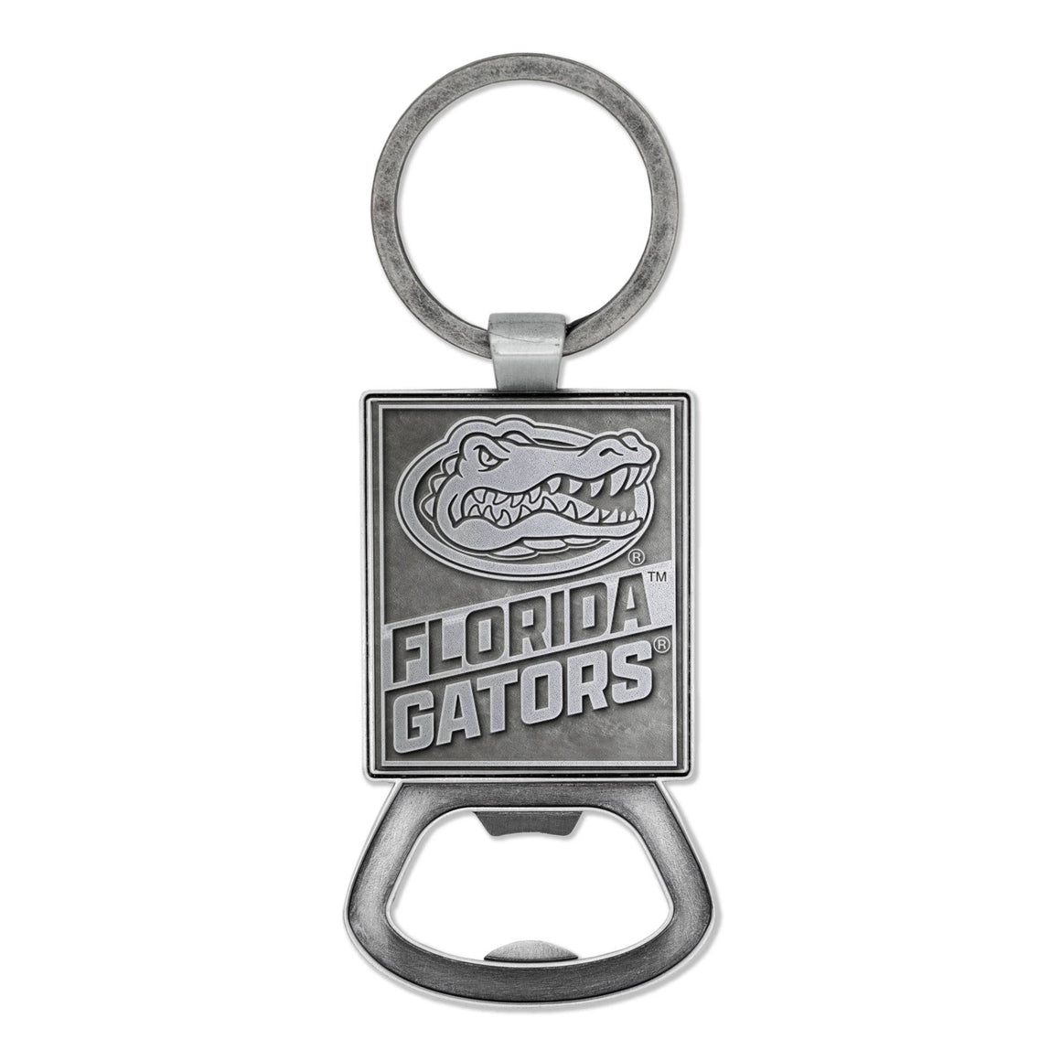 Florida Gators Pewter Bottle Opener Keychain