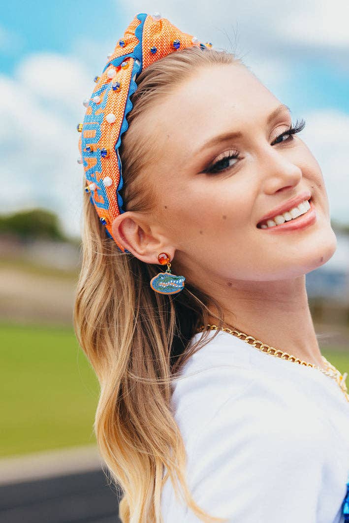 Mini Gator Logo Earrings
