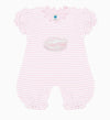 Florida Gators Pink Striped Infant Puff Sleeve Romper