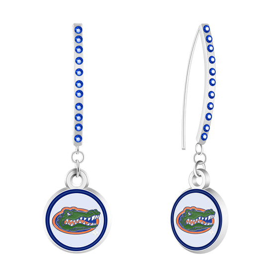Florida Gators NCAA Rhinestone Vertical Earrings