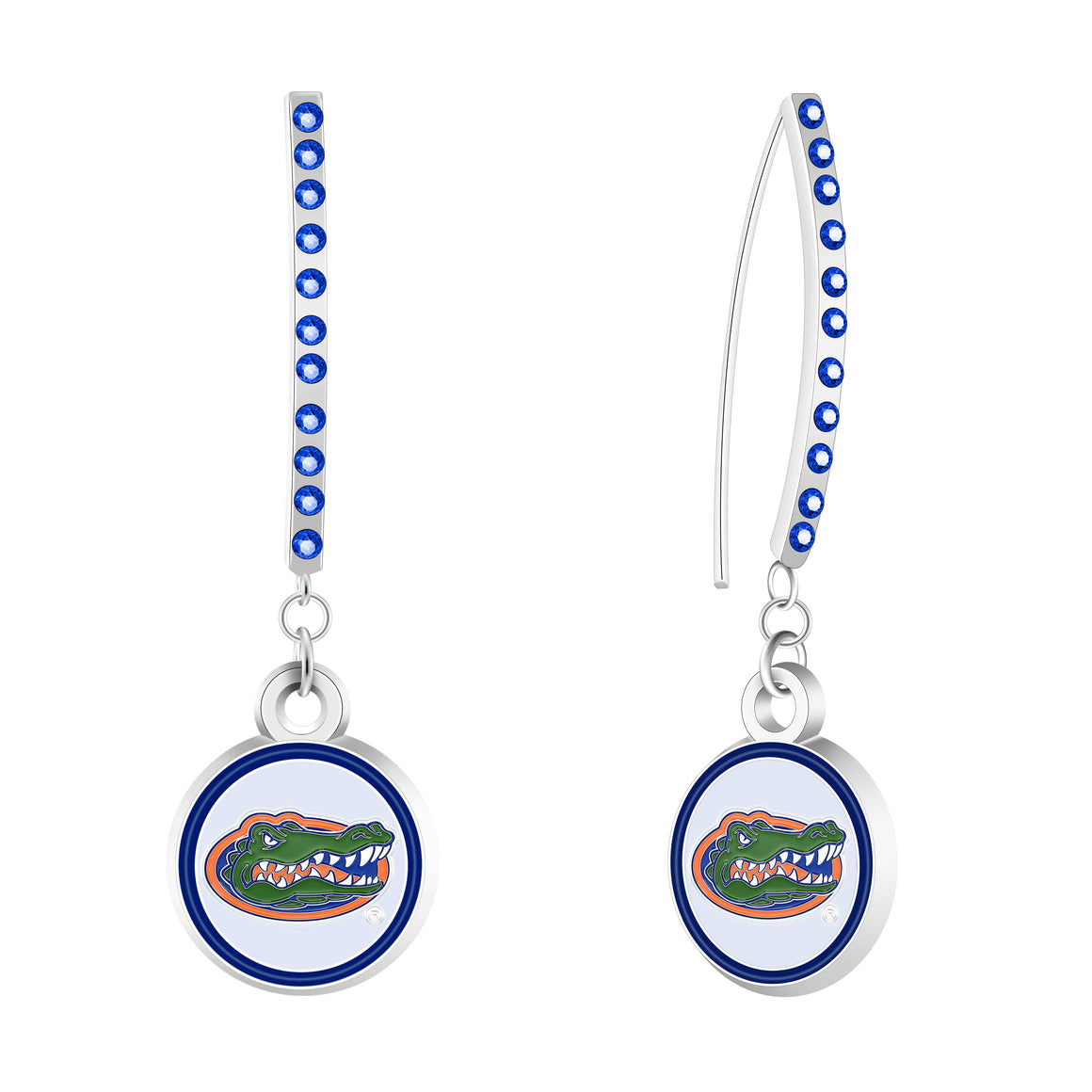 Florida Gators NCAA Rhinestone Vertical Earrings