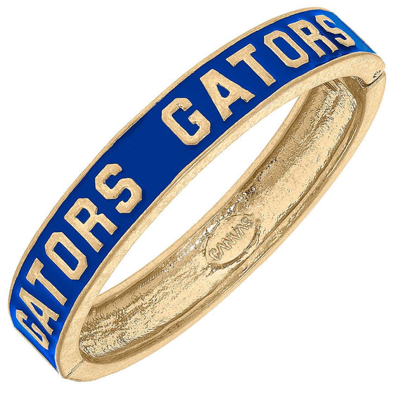 Florida Gators Enamel Logo Hinge Bangle in Blue