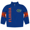 Florida Stripes Blue Long Sleeve Quarter Zip Sweatshirt