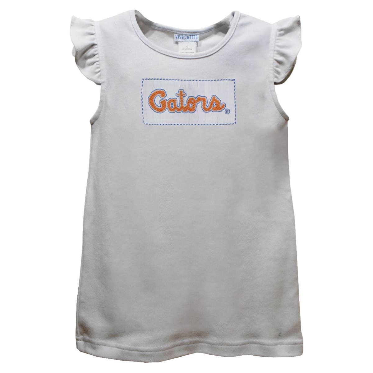 Florida Gators Smocked Knit Angel Wing Sleeves Girls T-Shirt