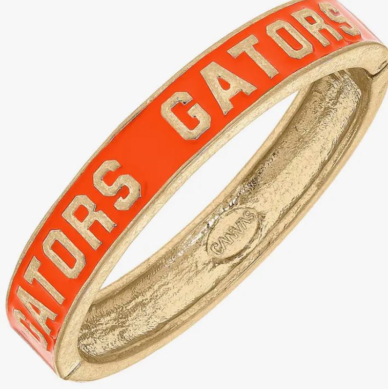 Florida Gators Enamel Logo Hinge Bangle in Blue