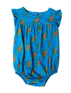 The Florida Flutter Sleeve Romper: 3-6M