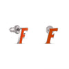 Florida Gators Orange Speed F Stud Earrings