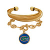 Florida Gators Gold Mesh & Link Bracelet Stack