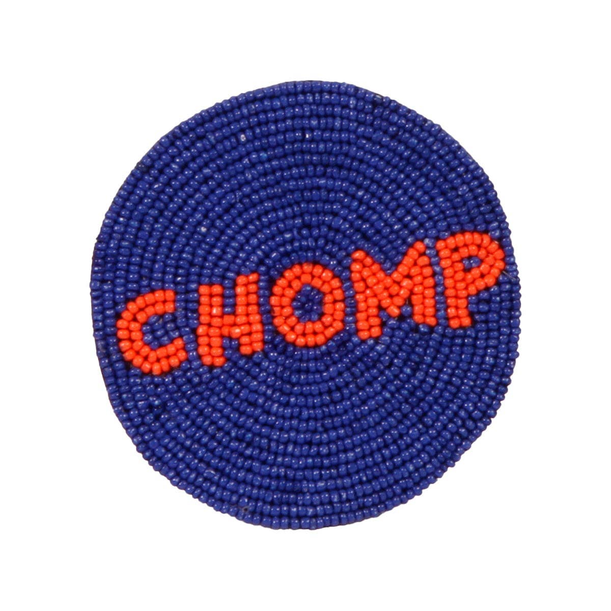 PRE ORDER FOR SPRING DELIVERY😀 Florida Go Gators Beaded Button in Royal and Orange by Desden: Default Value