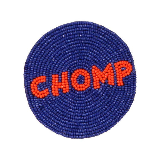 PRE ORDER FOR SPRING DELIVERY😀 Florida Go Gators Beaded Button in Royal and Orange by Desden: Default Value