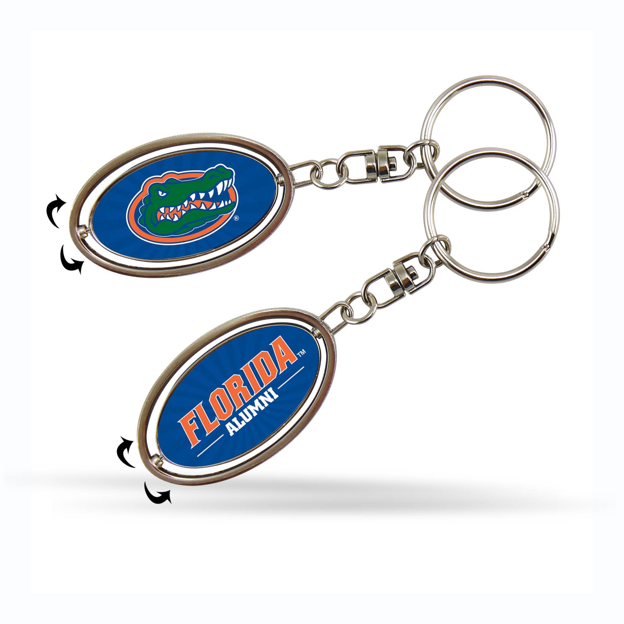 NCAA Florida Gators Alumni Metal Spinner Keychain