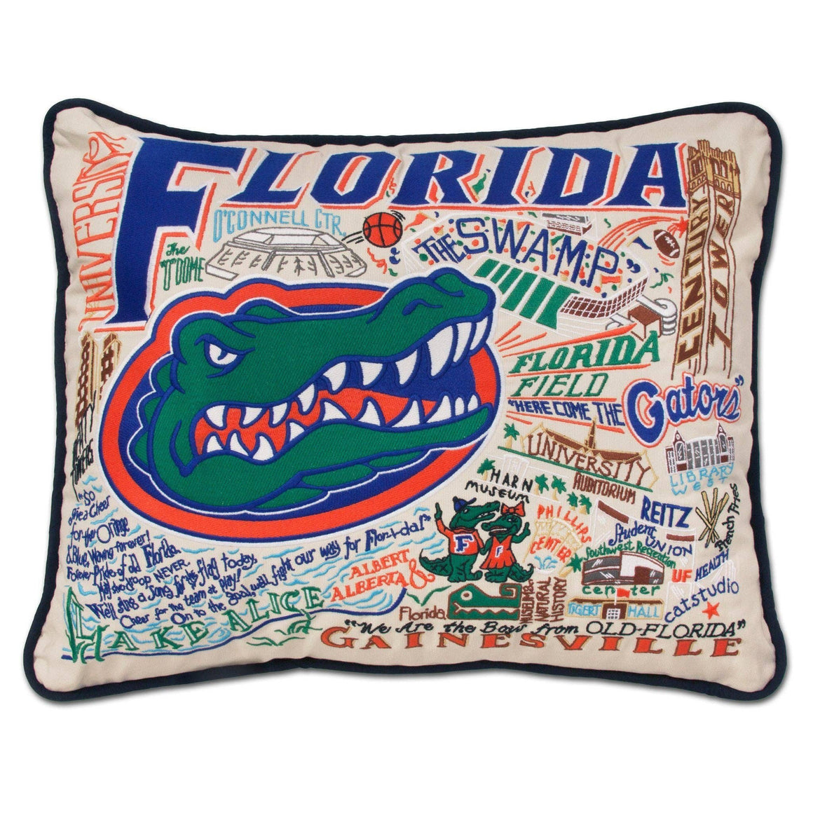 University of Florida Embroidered Pillow