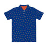 Florida Gators Repeat Logo Blue Short Sleeve Polo Shirt