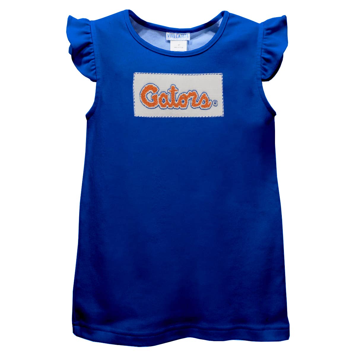 Florida Gators Smocked Royal Knit Angel Wing Sleeves T-Shirt