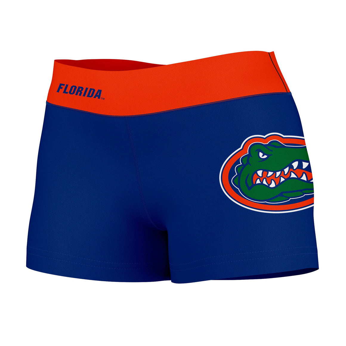 Florida Gators Logo Blue Orange Yoga Shorts