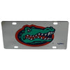 Jenkins Enterprises - Florida Gators Car Tag Mirrored Gatorhead Silver