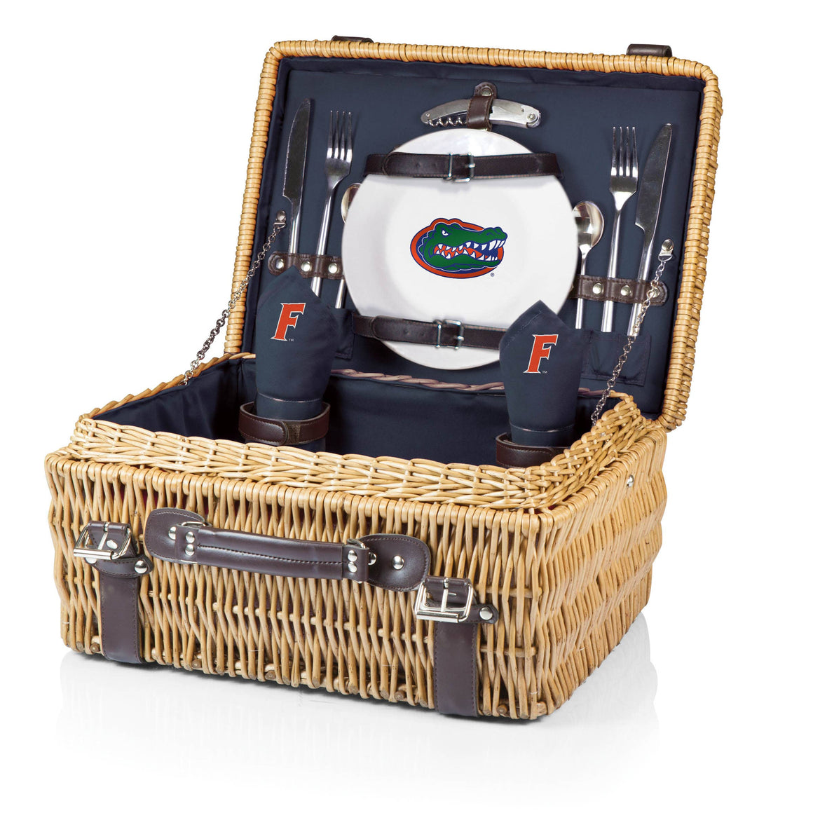 Florida Gators Champion Picnic Basket: Navy Blue / Florida Gators