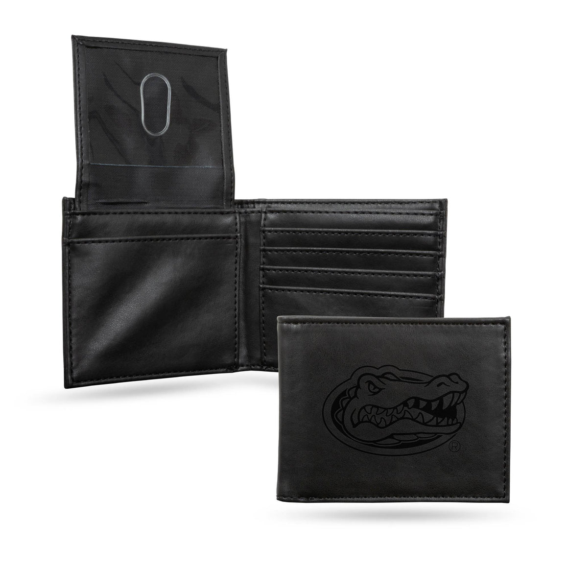 Florida Gators Laser Engraved Billfold Wallet, Black